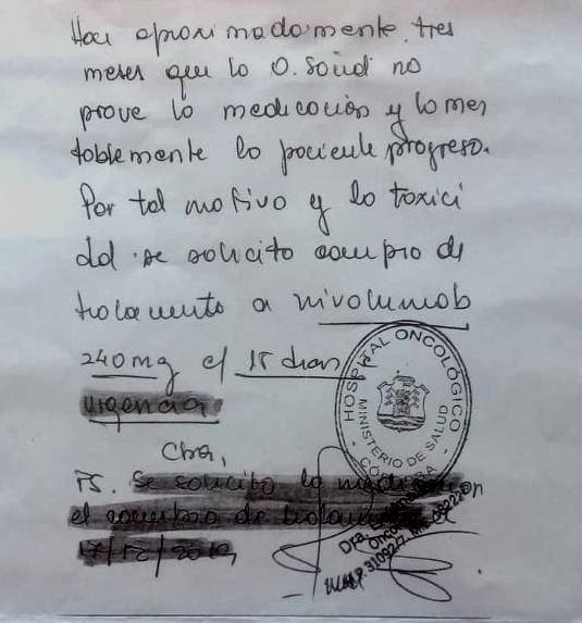 mujer con cancer reclamo 2