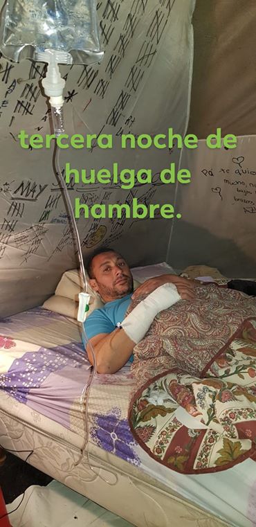 tercer dia de huelga de hambre