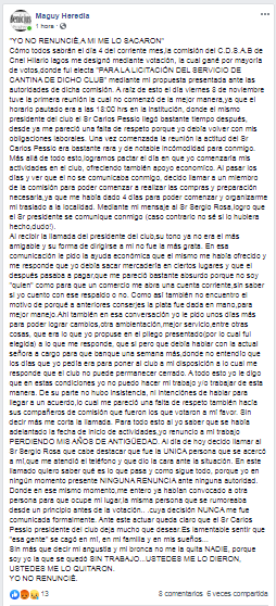 MAGALI HEREDIA NO RENUNCIE