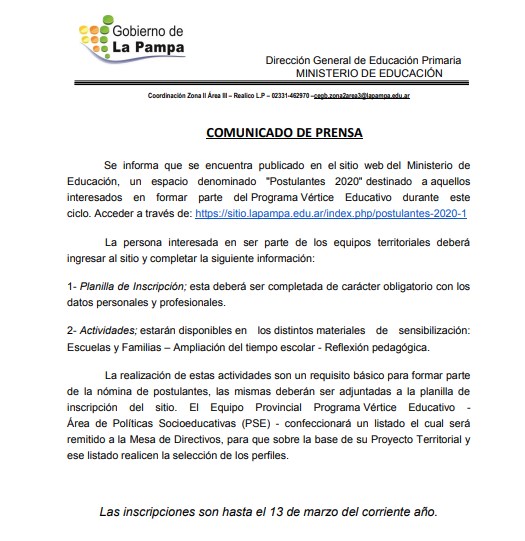 comunicado