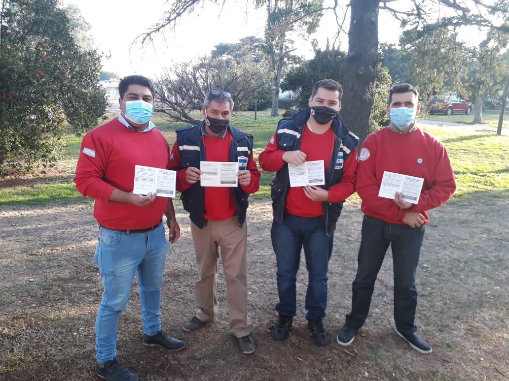 bomberos huinca vacunados