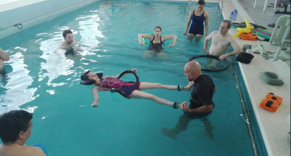 Pileta climatizada Parera rehabilitación