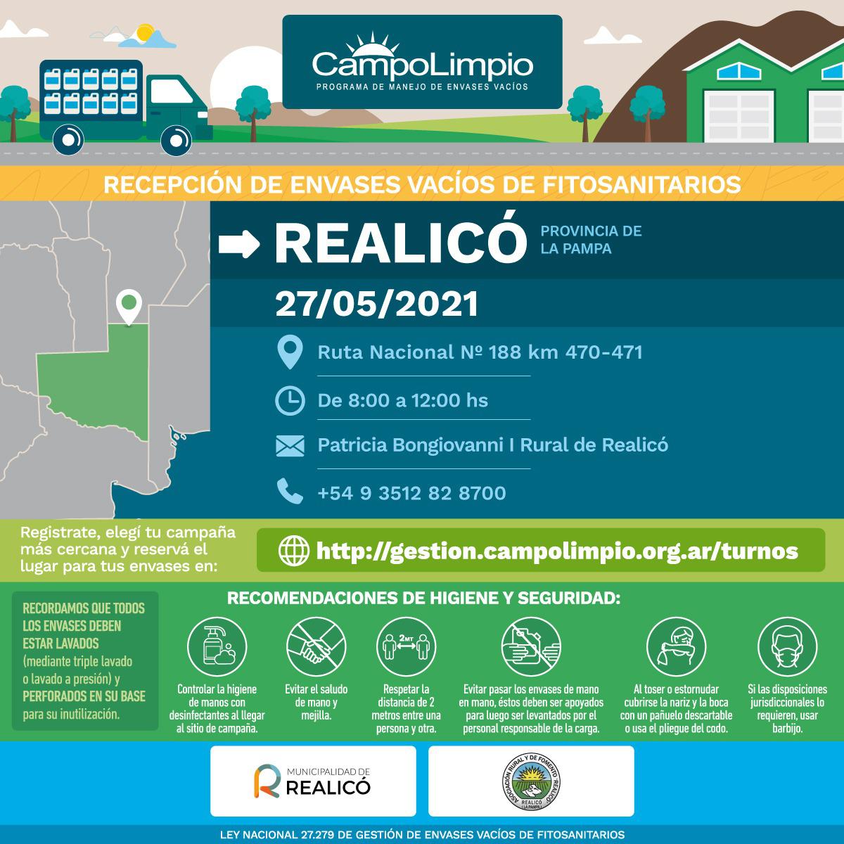 Camión campo limpio grafica