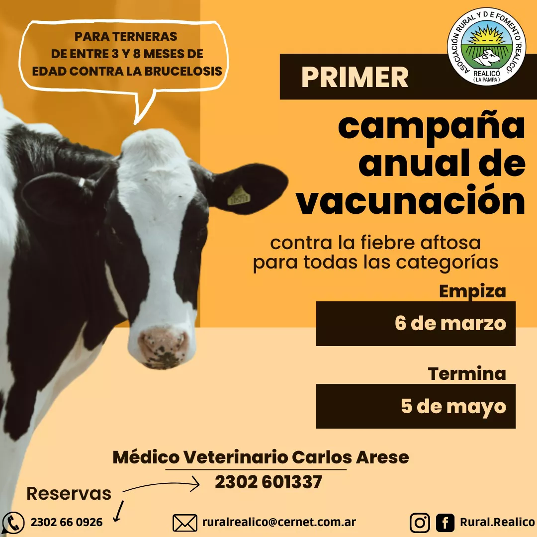 vacunación antiaftosa RURAL