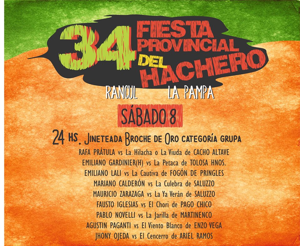 FIESTA DEL HACHERO SABADO 2018