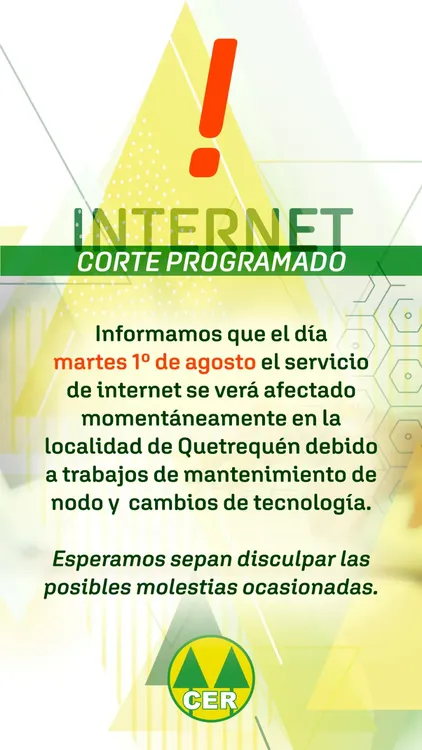 internet corte quetrequen