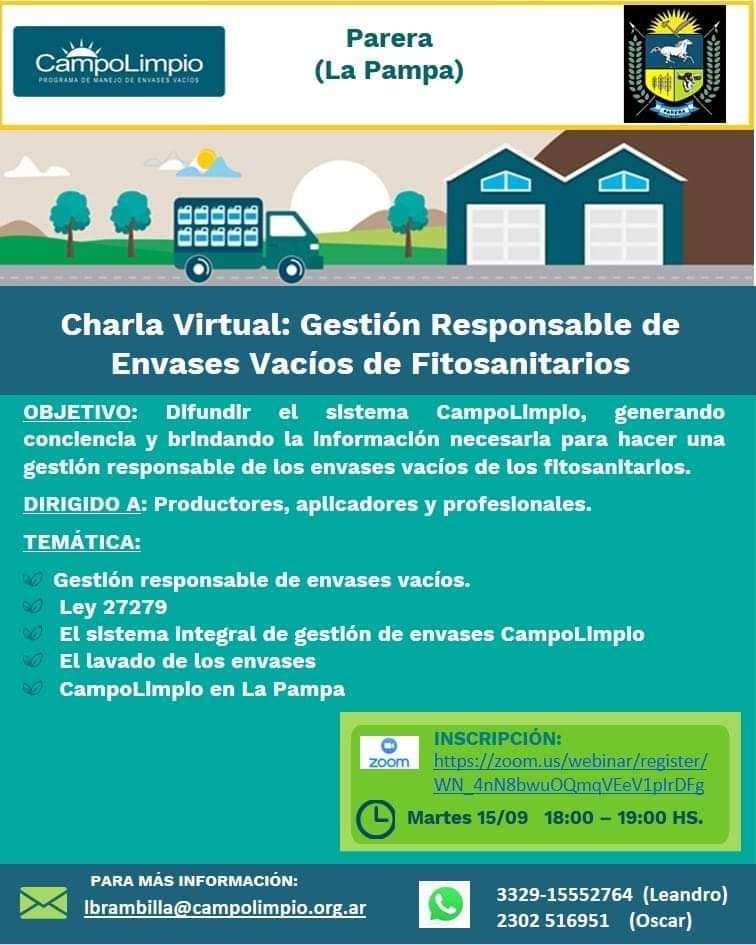 CHARLA MANEJO DE FITOSANITARIOS