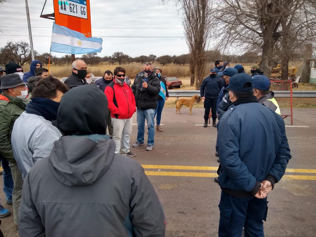 corte ruta 188 arco san luis