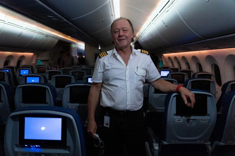 piñeyro en su avión