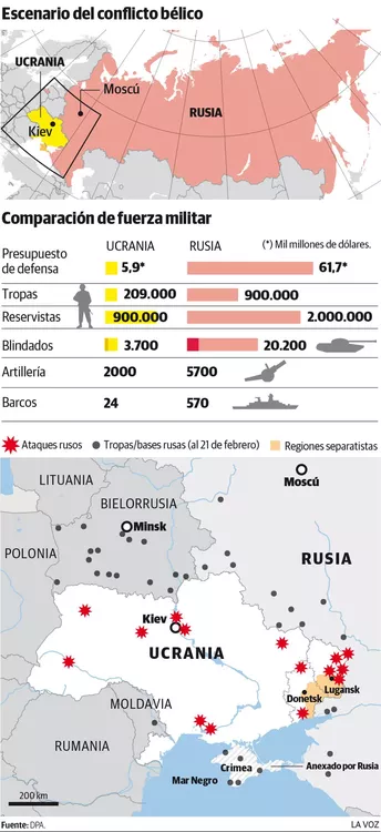mapa conflicto rusia ucrania