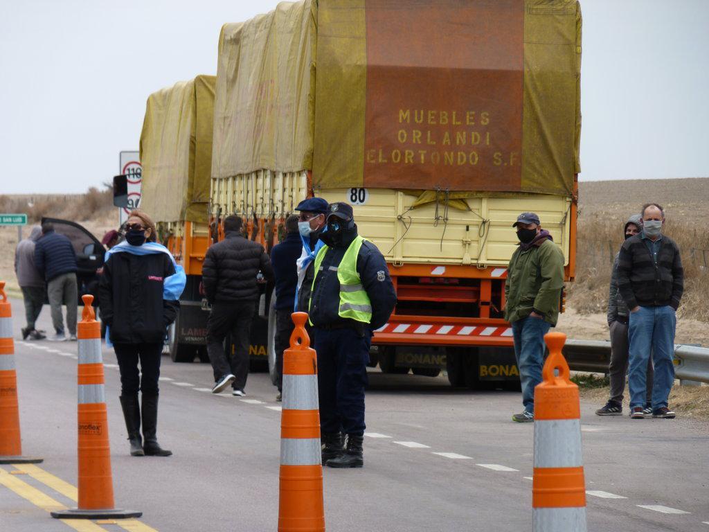 corte ruta 188 arco san luis