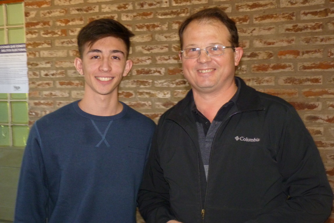 Facundo Sola con Enzo