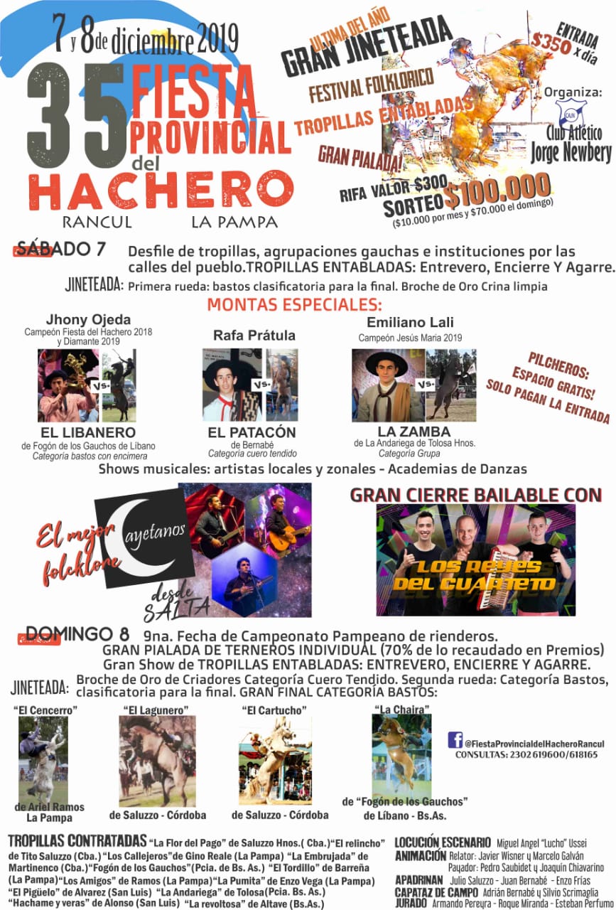 AFICHE FIESTA DEL HACHERO 2019