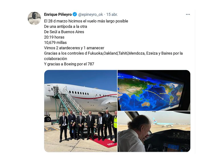 tweet record piñeyro