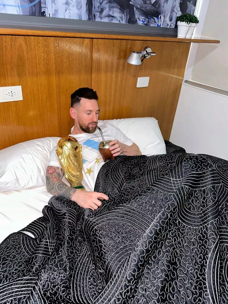 Messi dormido copa 3