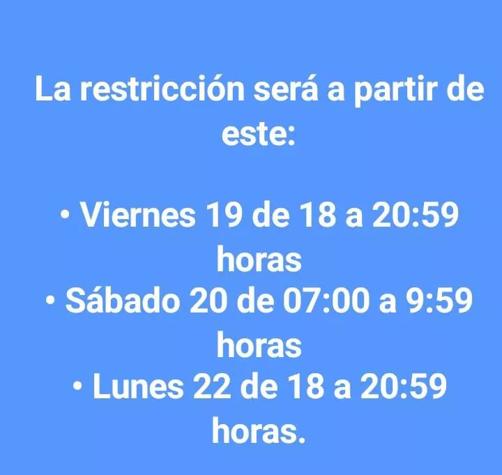 restricciones camiones