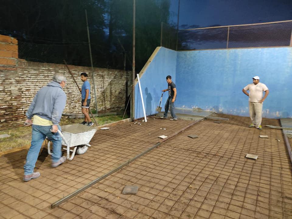 reconstrucción cancha padel sportivo parera 2