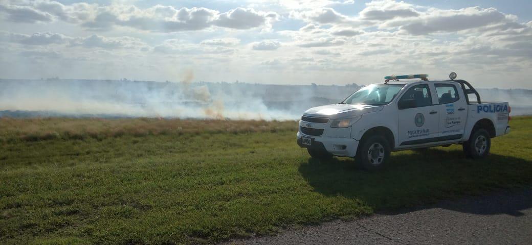 Policia Embajador incendios