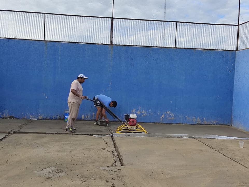 reconstrucción cancha padel sportivo parera 4