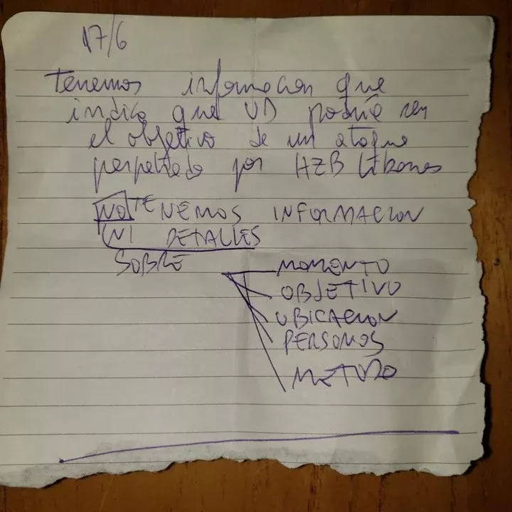 George Chaya carta amenaza