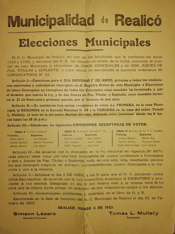 Primer Libro de Ordenanzas HCD REALICÓ 4