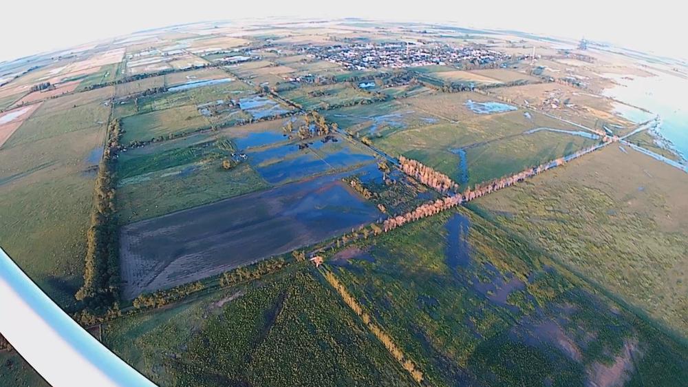campos anegados al sur de Martini