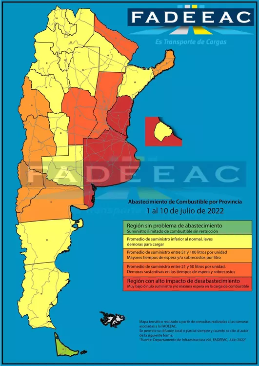 MAPA GASOIL 12 JULIO