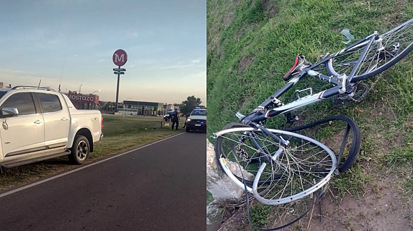 Un ciclista de 78 años murió tras ser embestido por una camioneta en Junín