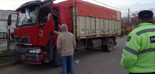 Camión secuestrado de Realicó