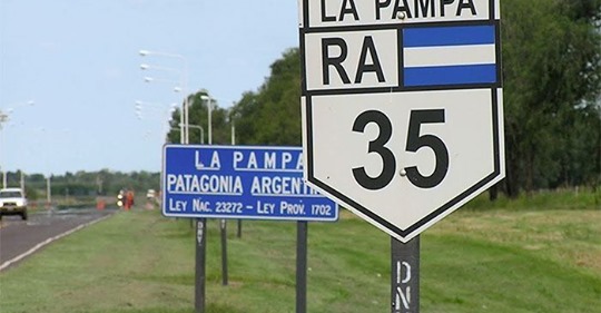 Ruta 35 ingreso a Realicó