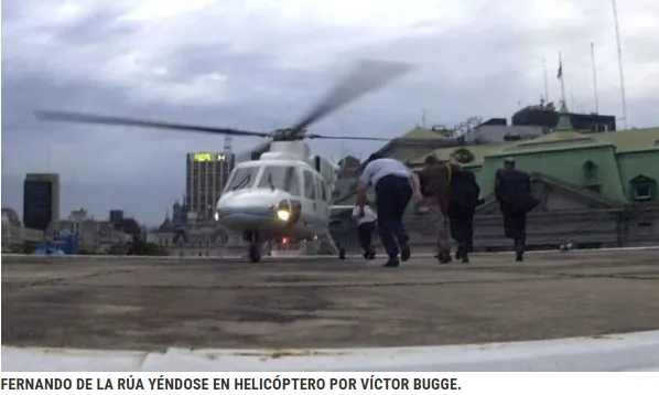 De La Rua helicoptero