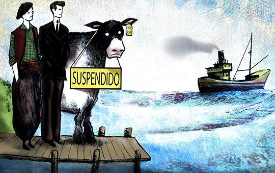 exportaciones carne dibujo