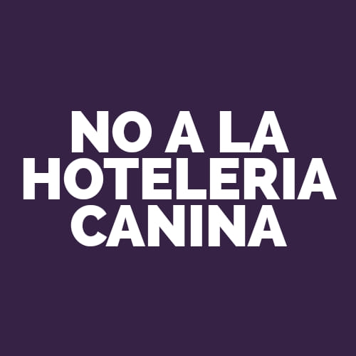 NO A LA HOTELERIA CANINA