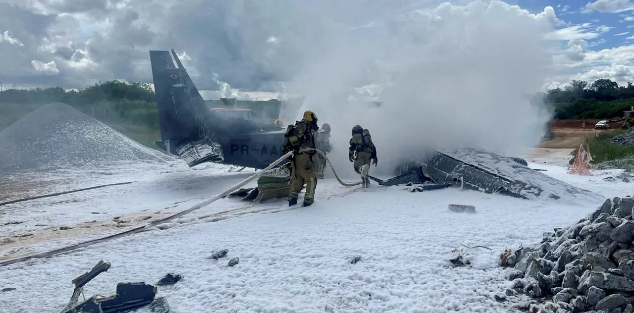 accidente brasil avión pólicía