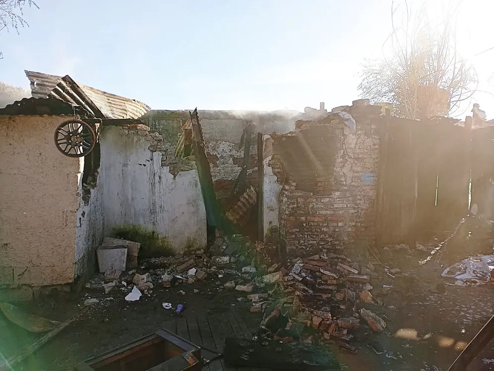 incnedio vivienda destruída