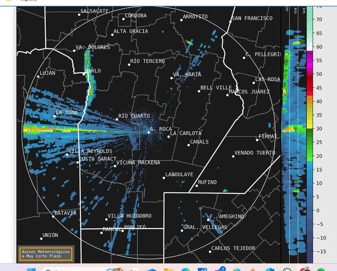 radar meteorológico sur cordoba