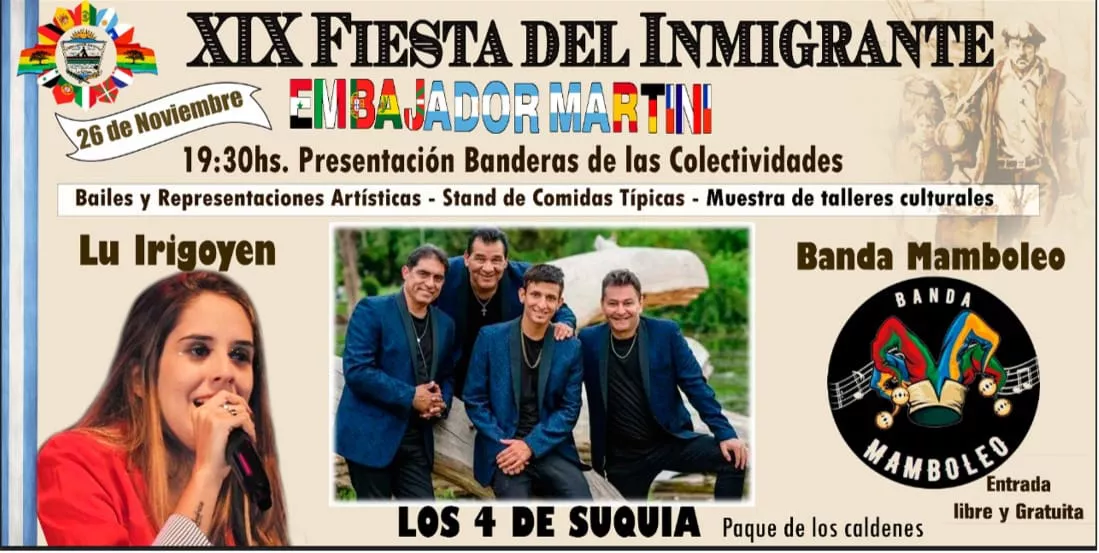 AFICHE FIESTA DEL INMIGRANTE