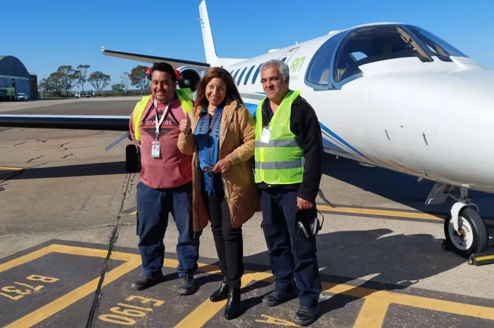 avion sanitario rio negro