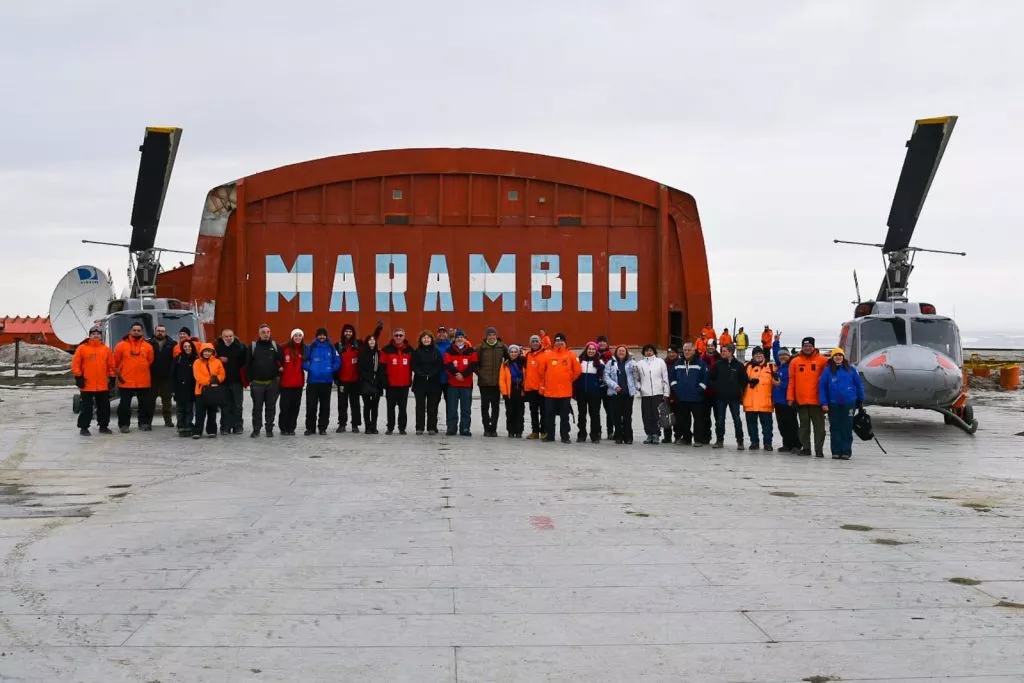 Foto en Base Marambio