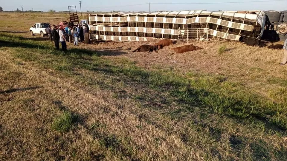 vuelco camión hacienda
