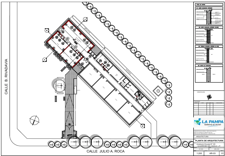 plano escuela Algarrobo