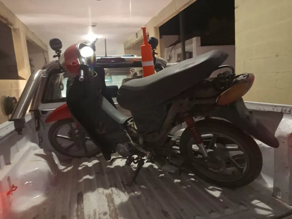 moto secuestrada