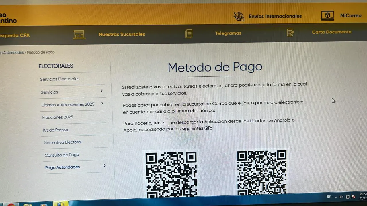 ELECCIONES 2026 PAGOS