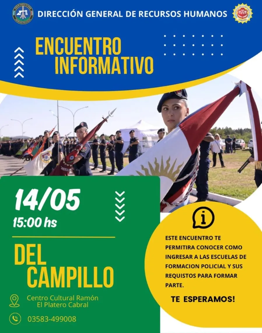 policía cordoba charla ingreso 2