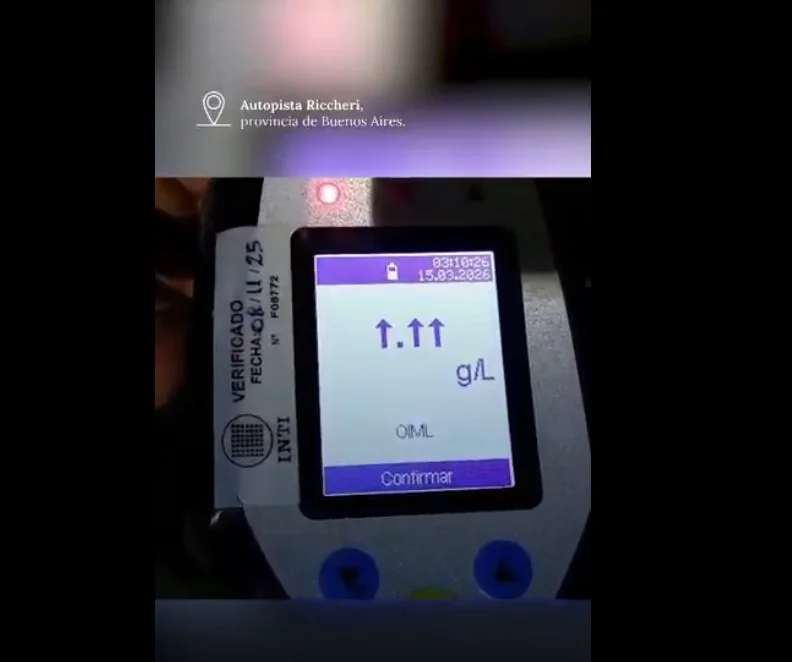 alcoholímetro arriba de 3