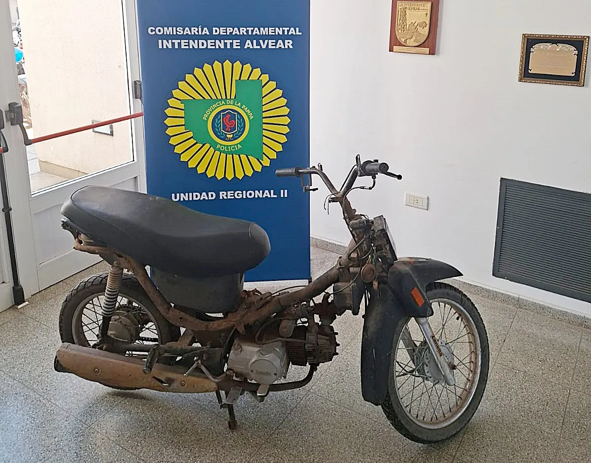 moto recuperada en Pico