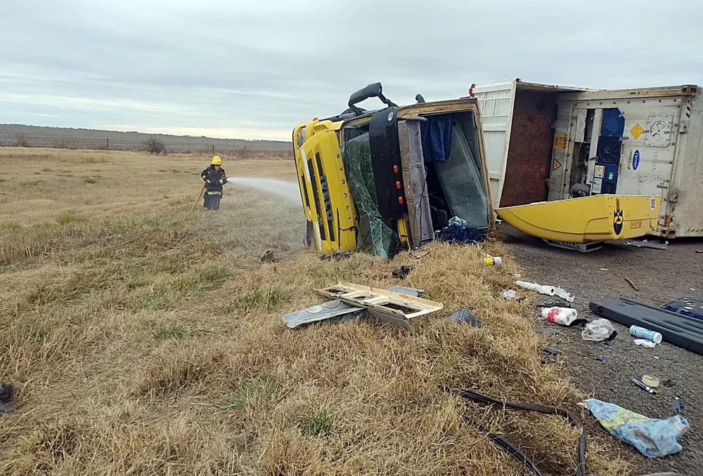 vuelco camión bananas 3