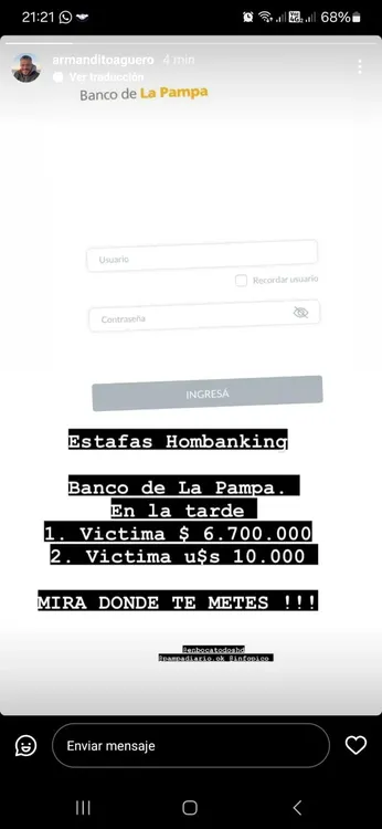 estafas aguero