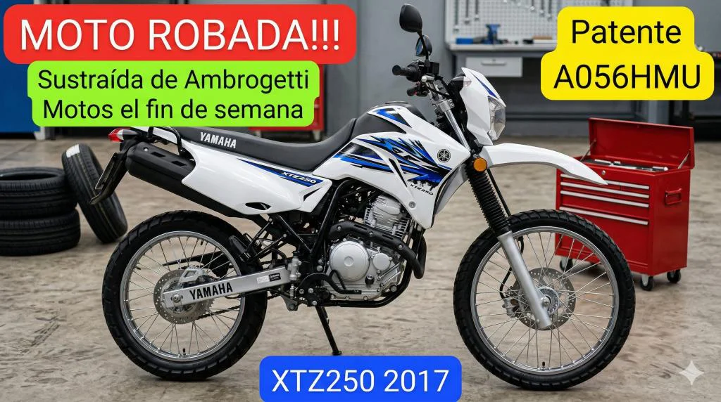 MOTO ROBADA AMBROGETTI