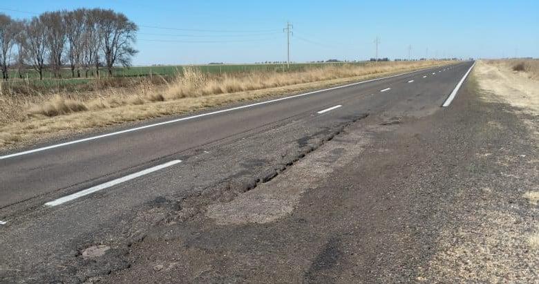 RN 35 RUTA DESTROZADA TRAMO LA COLORADA HUINCA Q